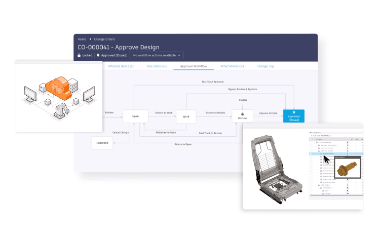 Autodesk Fusion connected change order and design workflow